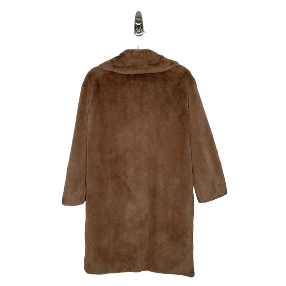 Stand Studio | Camille Cocoon Faux Fur Coat Tan 34/US 2 - Picture 5 of 16